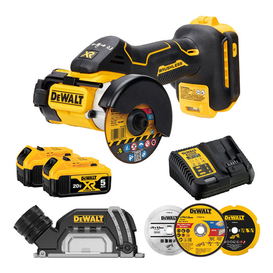 20V MAX XR / 5.0Ah XR 브러쉬리스 3인치 컷오프툴