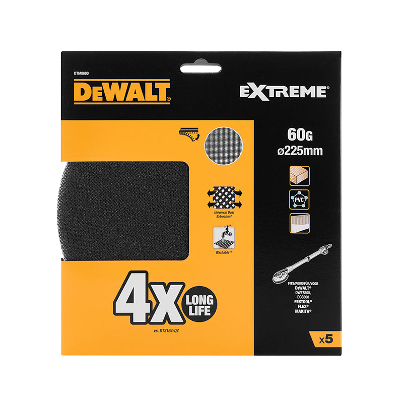 DTM8680-QZ DCE800/DWE7800용 망사 샌딩 페이퍼 #60, 1팩(5장)