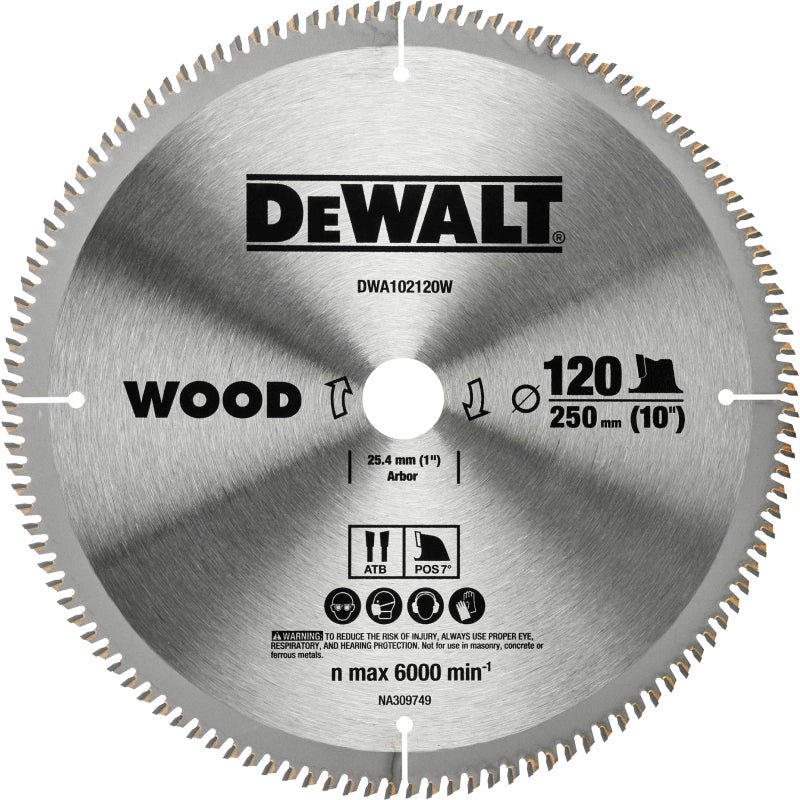 DWA102120W Thin Kerf 씬 커프 원형톱날 목재 250(10) 120T