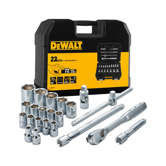 DWMT19241-KR 1/2“ Drive 소켓 세트 22PCS (Metric)