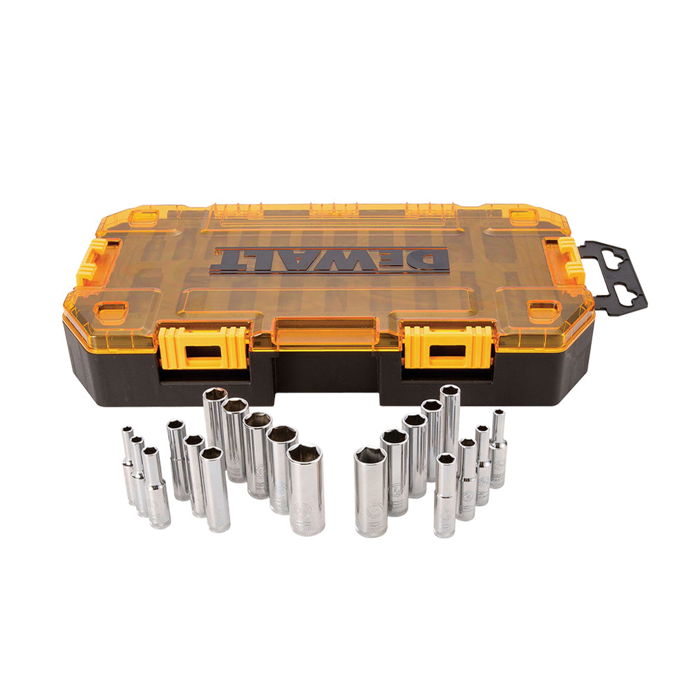 DWMT73811-KR 1/4” Drive 롱소켓 세트 20PCS (Metric & SAE)