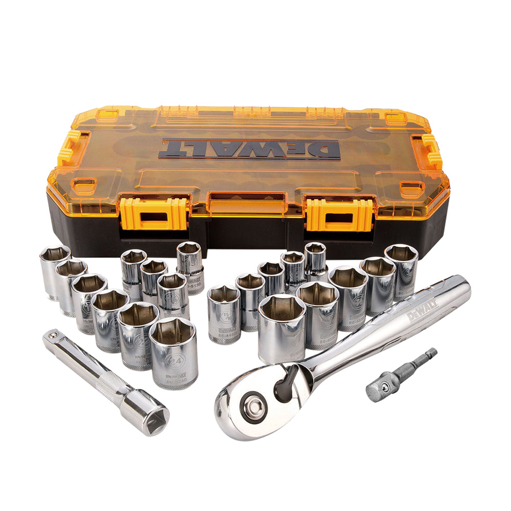 DWMT73813-KR 1/2“ Drive 소켓 세트 23PCS (Metric & SAE)
