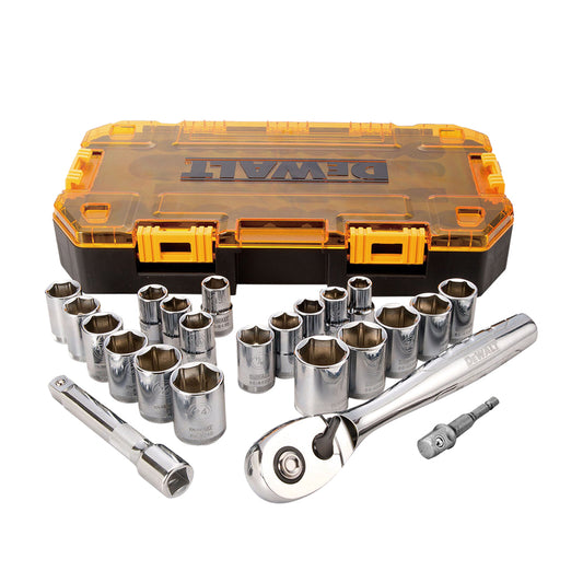 DWMT73813-KR 1/2“ Drive 소켓 세트 23PCS (Metric & SAE)