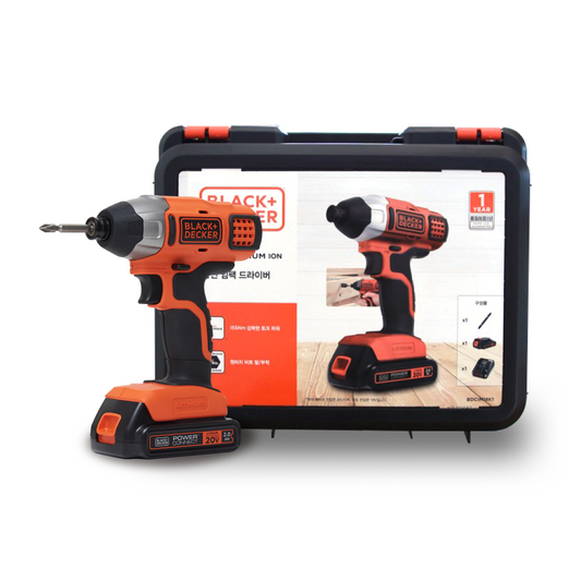 BDCIM18K1-KR 18V 블랙앤데커 임팩 드릴