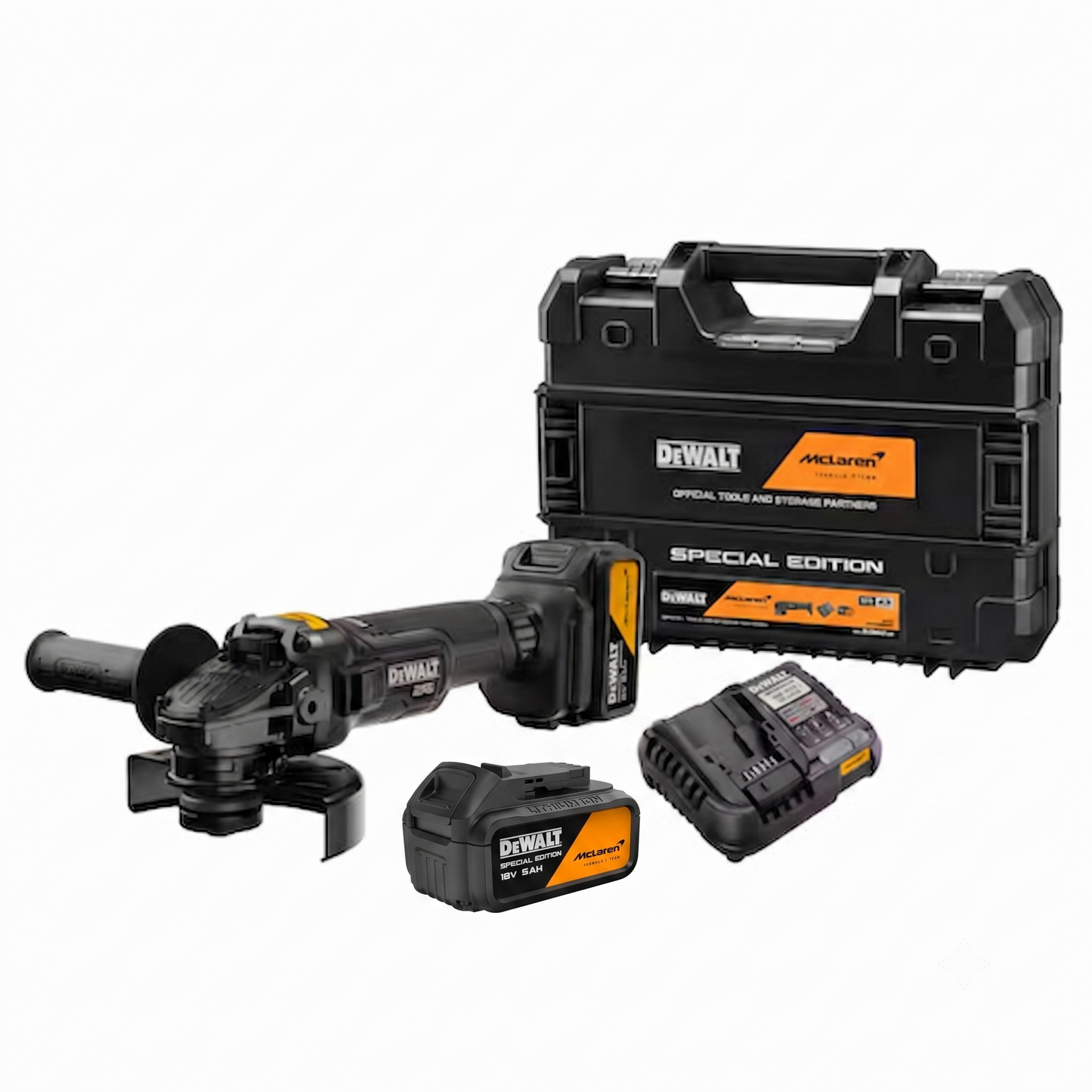 DCG45MP2T-KR 20V MAX / 5.0Ah XR 5인치 충전 그라인더 디월트 맥라렌 에디션 (TSTAK)