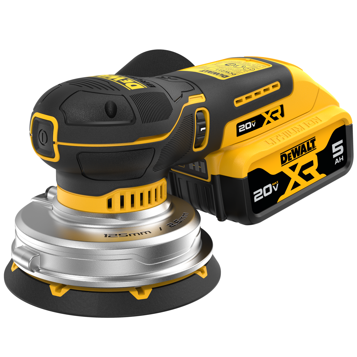 DCW211P2T-KR 20V MAX XR 브러쉬리스 저진동 디월트 원형 샌더 (5.0Ah x2, TSTAK)
