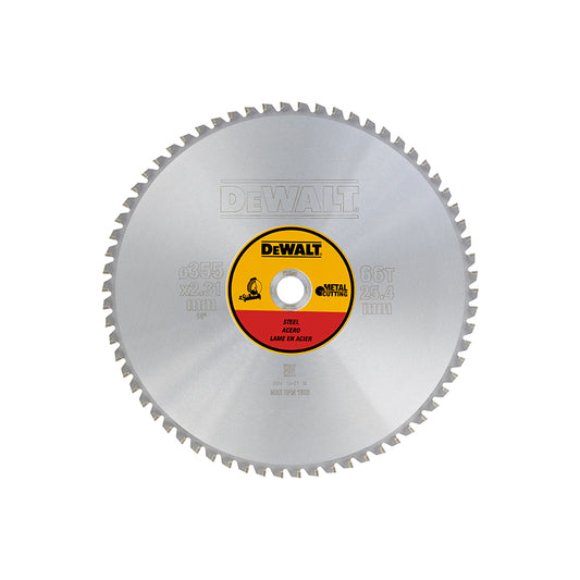 DT1926-KR DW872용 원형톱날 / 355(14) x 25.4mm, 2.31t, 66T, 철재용