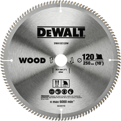 DWA102120W Thin Kerf 씬 커프 원형톱날 목재 250(10) 120T